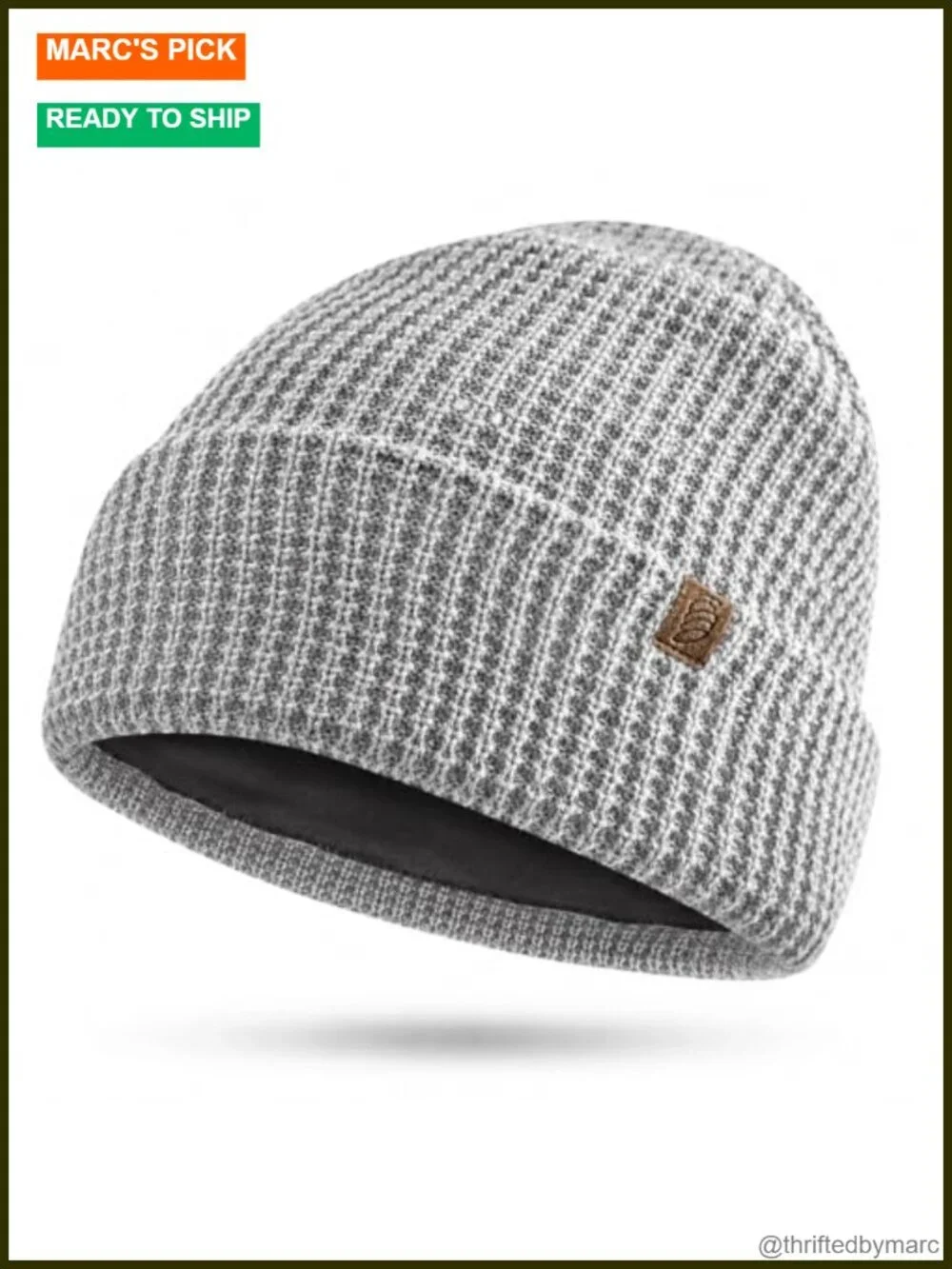 Organic Cotton EMF Beanie with EcoShield Silver Tech - Breathable Full Ear